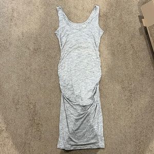 Light grey maternity dress